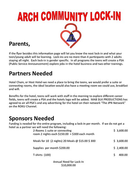 ARCH Lock-In Information - TheJPNnetwork
